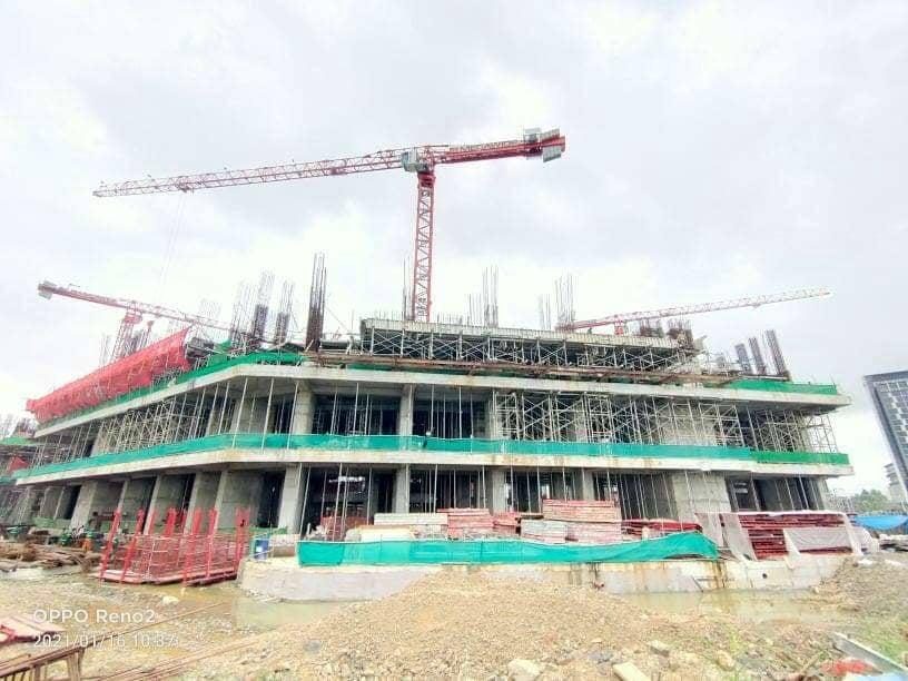 Mandani Bay Quay tower under construction