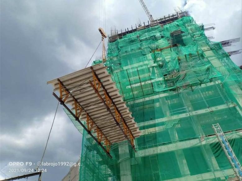 Solaire North Project high-rise structure under construction